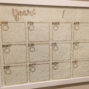 Perpetual Annual Calendar for an Office Command Center